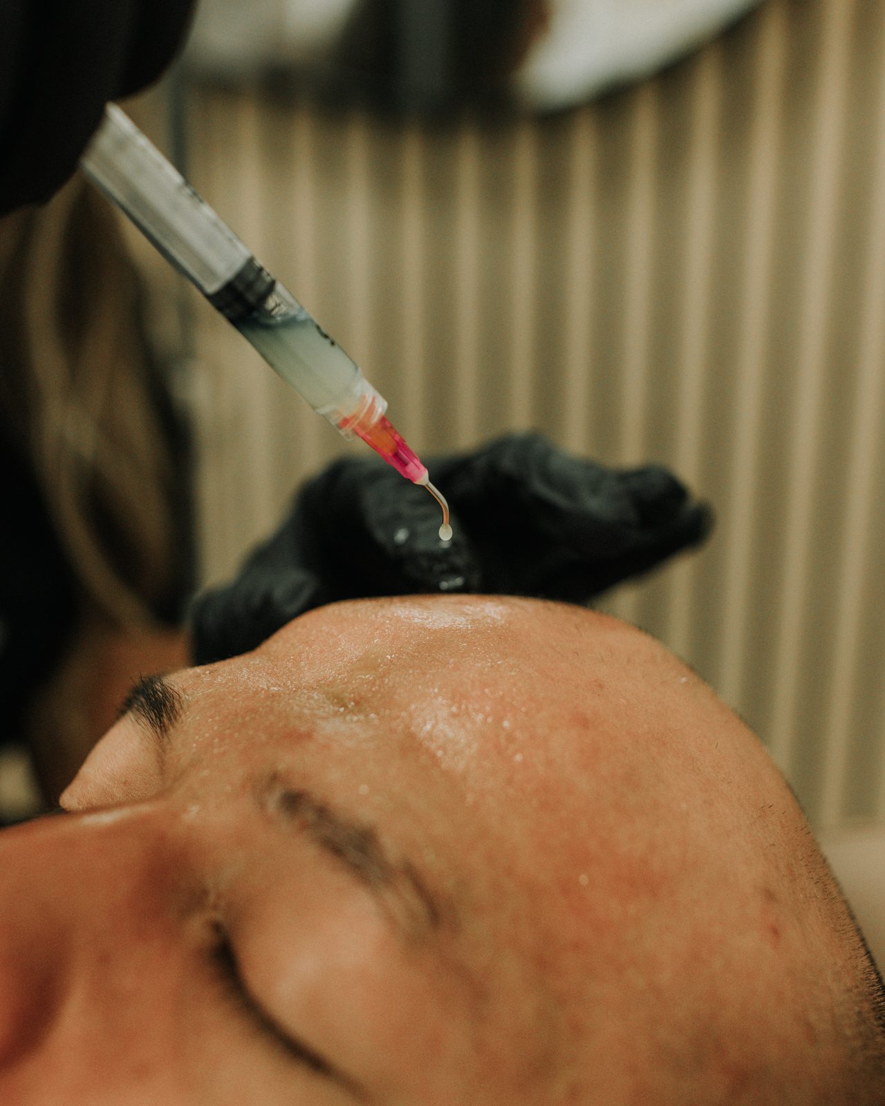 Treatment in progress at the FloState studio